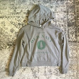 Old Navy Cropped Pull Over Hoodie
